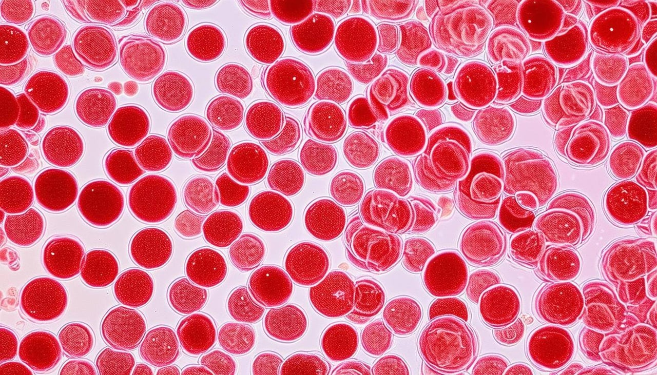 red bloodcells under microscope